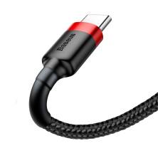 Кабель Baseus Cafule Cable USB to Type-C QC3.0 3A 1m Чорно-Червоний