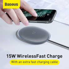 Беспроводное зарядное устройство Baseus Jelly с технологией Qi 15W 2A MAX Черный