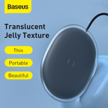 Беспроводное зарядное устройство Baseus Jelly с технологией Qi 15W 2A MAX Черный