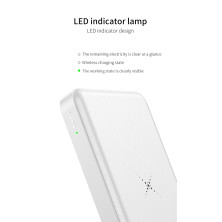 УМБ Baseus M36 10000mAh с Беспроводной зарядкой Qi 5W Белый