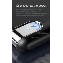 УМБ Baseus Thin Version 10000mAh 2.1A з Бездротовий зарядкою Qi 5W Чорний