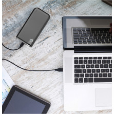 УМБ Baseus Thin Version 10000mAh 2.1A з Бездротовий зарядкою Qi 5W Чорний
