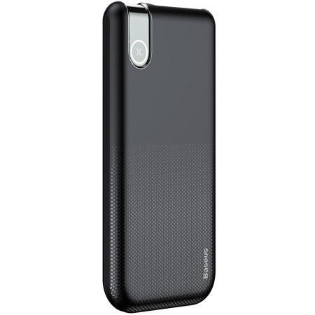 УМБ Baseus Thin Version 10000mAh 2.1A з Бездротовий зарядкою Qi 5W Чорний