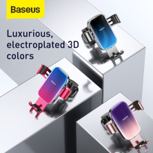 Автодержатель для телефона Baseus Glaze Gravity Car в воздуховод Розовый