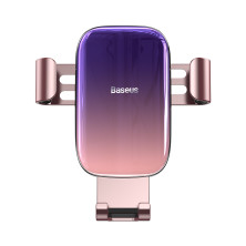 Автодержатель для телефона Baseus Glaze Gravity Car в воздуховод Розовый