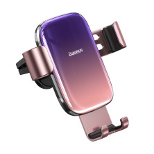 Автодержатель для телефона Baseus Glaze Gravity Car в воздуховод Розовый