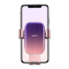 Автодержатель для телефона Baseus Glaze Gravity Car в воздуховод Розовый