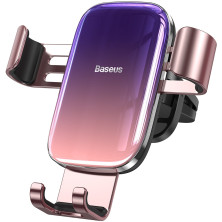 Автотримач для телефону Baseus Glaze Gravity Car в повітропровід Рожевий
