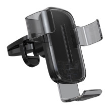 Беспроводное автомобильное зарядное устройство Baseus Explore 2in1 с технологией Qi 15W 2A Черный