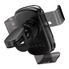 Беспроводное автомобильное зарядное устройство Baseus Explore 2in1 с технологией Qi 15W 2A Черный