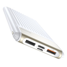 УМБ Baseus Thin 10000mAh 3A з технологією QC3.0 + PD Білий