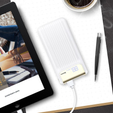УМБ Baseus Thin 10000mAh 3A з технологією QC3.0 + PD Білий