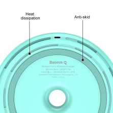 Бездротовий зарядний пристрій Baseus Donut Wireless Charger з технологією Qi 10W Блакитний