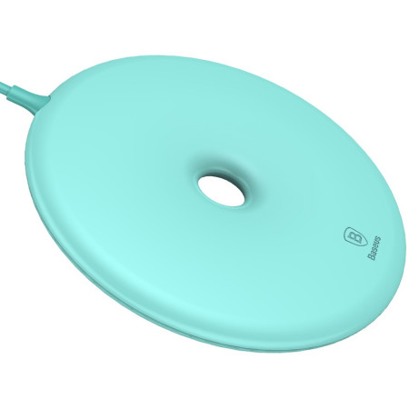 Бездротовий зарядний пристрій Baseus Donut Wireless Charger з технологією Qi 10W Блакитний