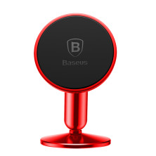Автодержатель для телефона магнитный Baseus Bullet Magnetic на торпедо Красный