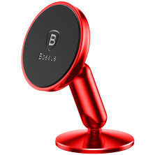 Автотримач для телефону магнітний Baseus Bullet Magnetic на торпедо Червоний