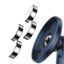 Автодержатель для телефона магнитный Baseus Hollow Magnetic с держателем для провода на торпедо Синий