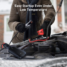 Пускозарядное устройство Бустер Baseus Car Jamp Starter Super Energy 3in1 12V 8000mAh с функцией Павербанка 5V/2.4A и LED фонарика Черный