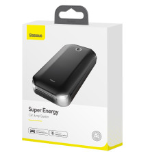 Пускозарядное устройство Бустер Baseus Car Jamp Starter Super Energy 3in1 12V 8000mAh с функцией Павербанка 5V/2.4A и LED фонарика Черный