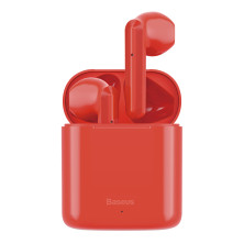 Беспроводные Bluetooth наушники Baseus Encok TWS W09 Красный