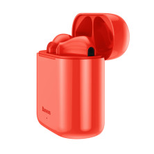 Беспроводные Bluetooth наушники Baseus Encok TWS W09 Красный