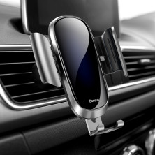Автотримач для телефону Baseus Future Gravity Vehicle в повітропровід Сріблястий