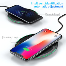 Беспроводное зарядное устройство Baseus Foldable Wireless Charger с технологией Qi 10W Черный