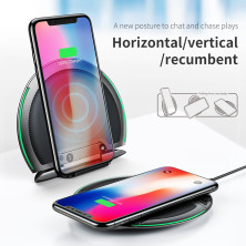 Беспроводное зарядное устройство Baseus Foldable Wireless Charger с технологией Qi 10W Черный