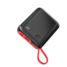УМБ Baseus Mini S 10000mAh 15W 3A з технологією QC3.0 + PD3.0 і iP кабелем Чорний