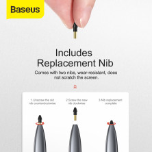 Стилус для iPad Baseus Square Line Capacitive Stylus 18 часов Серый