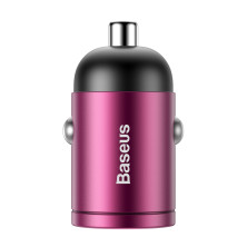 Автомобільний зарядний пристрій Baseus Tiny Star Mini QC 3.0 30W USB 5A Рожевий