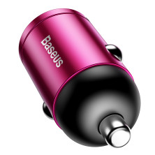 Автомобільний зарядний пристрій Baseus Tiny Star Mini QC 3.0 30W USB 5A Рожевий