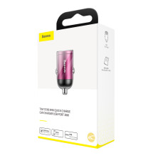 Автомобільний зарядний пристрій Baseus Tiny Star Mini QC 3.0 30W USB 5A Рожевий