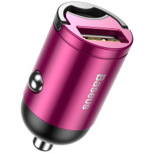 Автомобільний зарядний пристрій Baseus Tiny Star Mini QC 3.0 30W USB 5A Рожевий