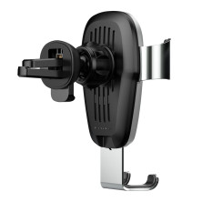 Бездротовий зарядний пристрій Baseus Metal Gravity з технологією Qi 10W Сріблястий