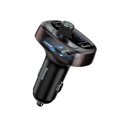 Автомобільний зарядний пристрій Baseus T-Typed MP3 Car Charger S-09 2USB 3.4A Коричневий