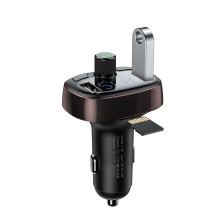 Автомобільний зарядний пристрій Baseus T-Typed MP3 Car Charger S-09 2USB 3.4A Коричневий