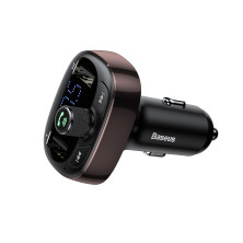 Автомобільний зарядний пристрій Baseus T-Typed MP3 Car Charger S-09 2USB 3.4A Коричневий