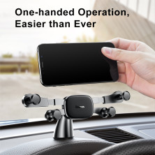 Автодержатель для телефона Baseus Horizontal Screen Gravity на торпедо Черный