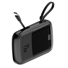 УМБ Baseus Q Pow 10000mAh 15W 3A с технологией QC3.0+PD3.0 и Type-C кабелем Черный