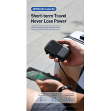 УМБ Baseus Q Pow 10000mAh 15W 3A с технологией QC3.0+PD3.0 и Type-C кабелем Черный