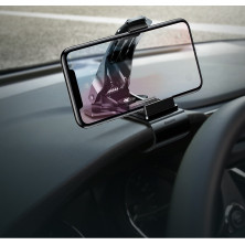 Автодержатель для телефона Baseus Mouth Car на приборную панель Черный