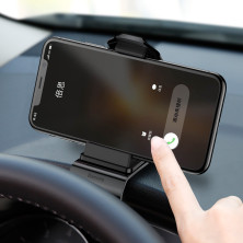 Автодержатель для телефона Baseus Mouth Car на приборную панель Черный