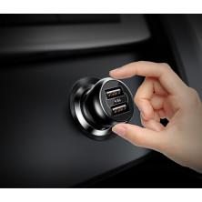 Автомобильное зарядное устройство Baseus Gentleman 2USB 4.8A Черный  (CCALL-GB01)
