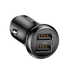 Автомобильное зарядное устройство Baseus Gentleman 2USB 4.8A Черный  (CCALL-GB01)