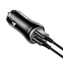 Автомобильное зарядное устройство Baseus Gentleman 2USB 4.8A Черный  (CCALL-GB01)