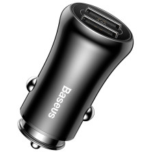 Автомобільний зарядний пристрій Baseus Gentleman 2USB 4.8A Чорний (CCALL-GB01)