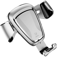 Автотримач для телефону Baseus Gravity Car Mount в повітропровід Сріблястий