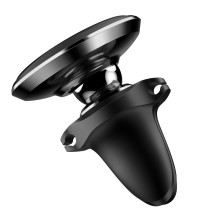 Автотримач для телефону магнітний Baseus Magnetic Air Vent в повітропровід з тримачем для кабелю Чорний