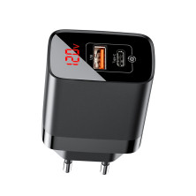 Сетевое зарядное устройство Baseus Mirror Lake PPS QC3.0+PD3.0 18W USB+Type-C 3A Черный